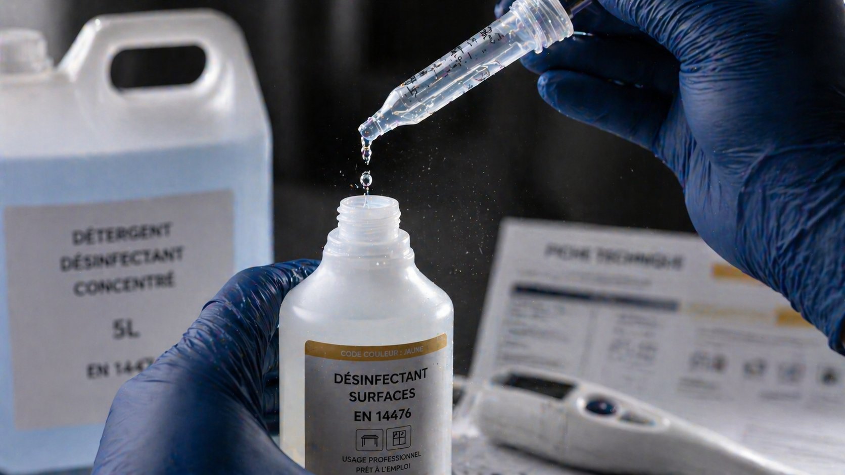 Dosage précis désinfectant